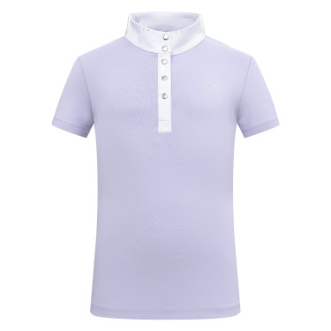 Polo de concours manches courtes Imperial Riding Basic glam Kids Glycine Violet Polo de concours manches courtes Imperial Riding Basic glam Kids Glycine Violet