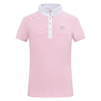 Polo de concours manches courtes Imperial Riding Basic Kids Barbe à papa Rose