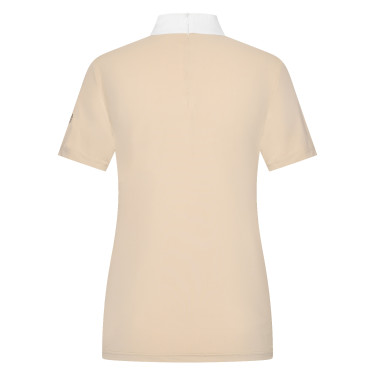 Polo de concours manches courtes Imperial Riding Shines femme Gris / sable