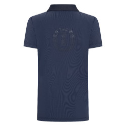 Polo manches courtes Imperial Riding Marly Kids Marine Bleu marine