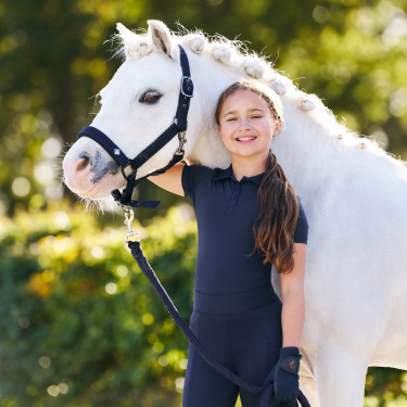 Polo manches courtes Imperial Riding Marly Kids Marine Bleu marine