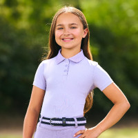 Polo manches courtes Imperial Riding Marly Kids Glycine Violet