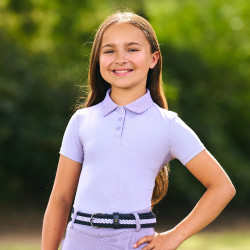 Polo manches courtes Imperial Riding Marly Kids Glycine Violet
