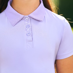 Polo manches courtes Imperial Riding Marly Kids Glycine Violet
