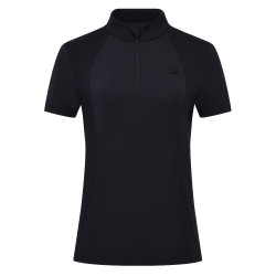 Polo shirt manches courtes Euro-Star Monica femme Noir