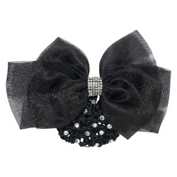 Résille pour cheveux avec résille et strass Imperial Riding Noir