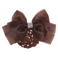 Résille pour cheveux avec résille et strass Imperial Riding Marron foncé