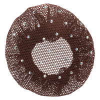 Résille pour cheveux fin avec strass Imperial Riding Marron foncé