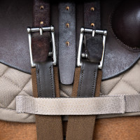 Sangle de saut Imperial Riding anatomique avec boucles à rouleaux Marron foncé