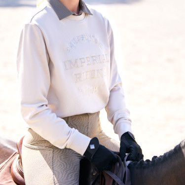 Sweat Imperial Riding Joyce summer femme Gris / sable