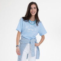 T-shirt manches courtes HV Polo Natalie femme Marine Bleu marine