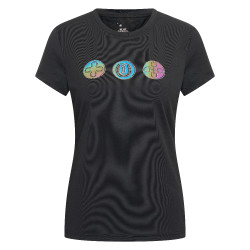 T-shirt manches courtes Imperial Riding Holographics femme Noir