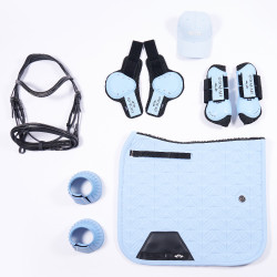 Tapis de selle HV Polo Elisa Dressage Powder blue Bleu