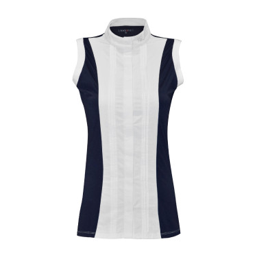 Polo Diamantina femme sans manches Flags & Cup Bleu marine