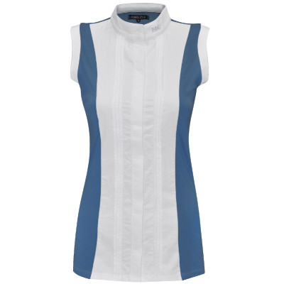 Polo Diamantina femme sans manches Flags & Cup Bleu orage