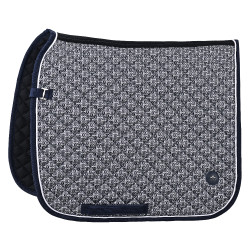 Tapis de selle HV Polo Pilar print Dressage Marine Bleu marine