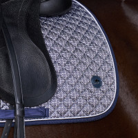 Tapis de selle HV Polo Pilar print GP Marine Bleu marine