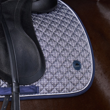 Tapis de selle HV Polo Pilar print GP Marine Bleu marine