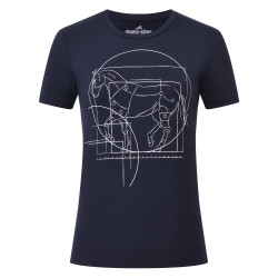 Top manches courtes Euro-Star Mira femme Marine Bleu marine