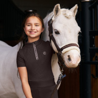 Top manches courtes Imperial Riding Arly Kids Chocolat Marron