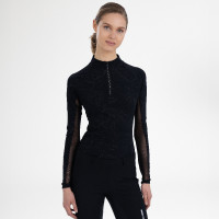 Top manches longues Euro-Star Joline femme Noir