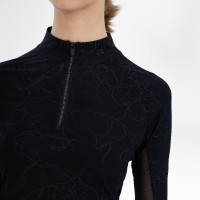 Top manches longues Euro-Star Joline femme Noir