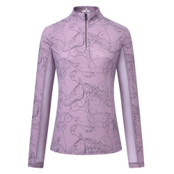Top manches longues Euro-Star Joline femme Sureau Marron
