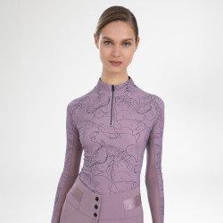 Top manches longues Euro-Star Joline femme Sureau Marron