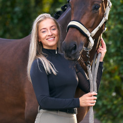 Top manches longues Imperial Riding Katya femme Noir