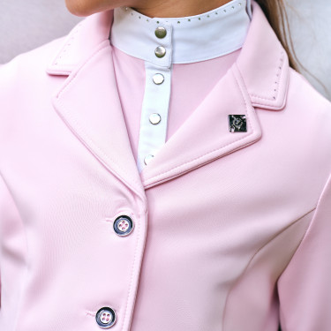 Veste de concours Imperial Riding Basic Glam Kids Barbe à papa Rose