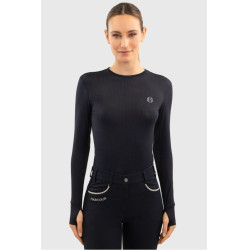 T-shirt manches longues Harcour Bluvea femme Marine Bleu marine