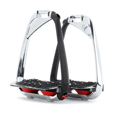 Etriers Flex-On Iron-S Chrome IUG noir Noir / rouge