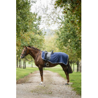 Couvre-reins Horseware Rambo polaire imperméable Marine / orage / gris argent Bleu marine