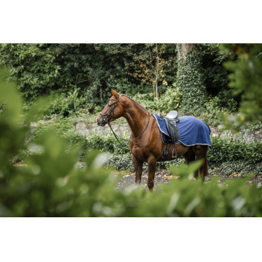 Couvre-reins Horseware Rambo polaire imperméable Marine / orage / gris argent Bleu marine