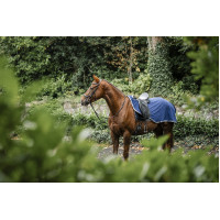 Couvre-reins Horseware Rambo polaire imperméable Marine / orage / gris argent Bleu marine