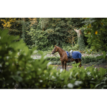 Couvre-reins Horseware Rambo polaire imperméable Marine / orage / gris argent Bleu marine