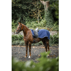 Couvre-reins Horseware Rambo polaire imperméable Marine / orage / gris argent Bleu marine