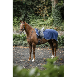 Couvre-reins Horseware Rambo polaire imperméable Marine / orage / gris argent Bleu marine