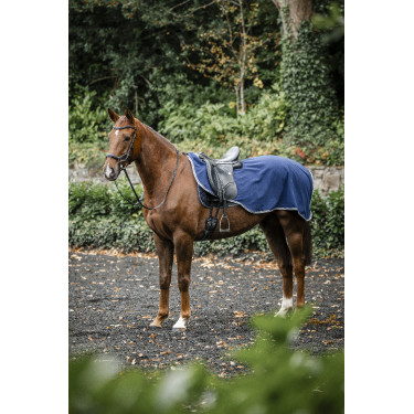 Couvre-reins Horseware Rambo polaire imperméable Marine / orage / gris argent Bleu marine