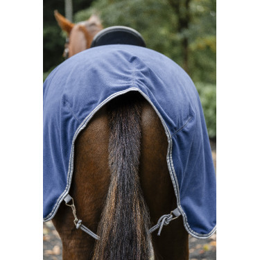 Couvre-reins Horseware Rambo polaire imperméable Marine / orage / gris argent Bleu marine