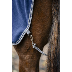 Couvre-reins Horseware Rambo polaire imperméable Marine / orage / gris argent Bleu marine