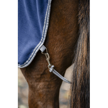 Couvre-reins Horseware Rambo polaire imperméable Marine / orage / gris argent Bleu marine