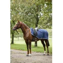 Couvre-reins Horseware Rambo polaire imperméable Marine / orage / gris argent Bleu marine