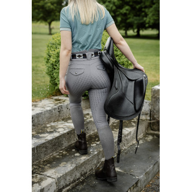 Pantalon Horseware Newmarket taille haute full seat Orage Bleu Pantalon Horseware Newmarket taille haute full seat Orage Bleu