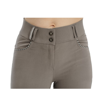 Pantalon Horseware Newmarket taille mi haute full seat Orage Bleu