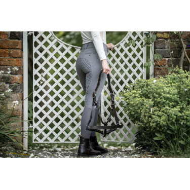 Pantalon Horseware Newmarket taille mi haute full seat Orage Bleu
