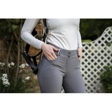 Pantalon Horseware Newmarket taille mi haute full seat Orage Bleu
