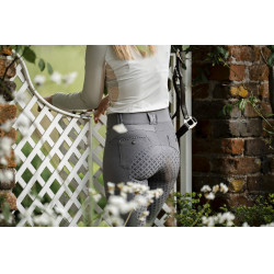 Pantalon Horseware Newmarket taille mi haute full seat Orage Bleu