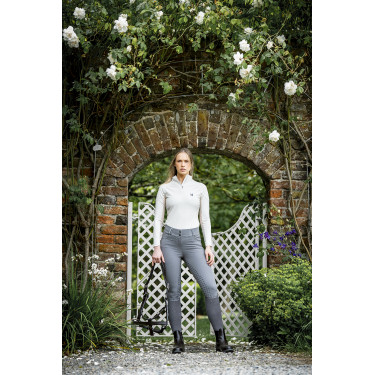 Pantalon Horseware Newmarket taille mi haute full seat Orage Bleu