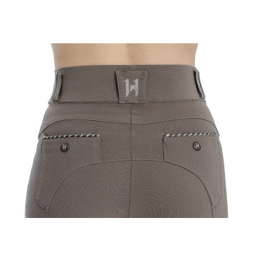 Pantalon Horseware Newmarket taille mi haute grip genoux Orage Bleu Pantalon Horseware Newmarket taille mi haute grip genoux Orage Bleu